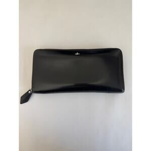 Vivienne Westwood Black Leather Zip Wallet